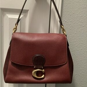 Coach Pebble Leather Shoulder Bag